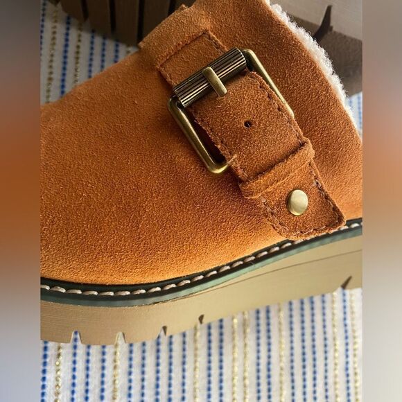 Naturalizer  Women Wayde Clog shoes Suede Brown/Orange Size 5M NEW - Picture 9 of 16